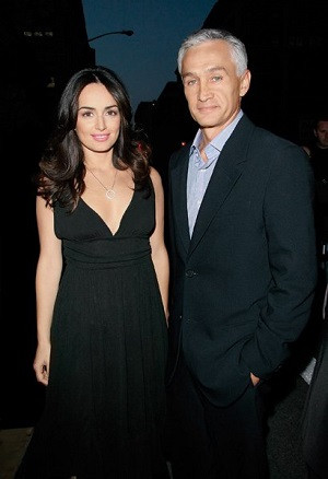 Ana de la Reguera with her ex-boyfriend Jorge Ramos ( Image: Quien)